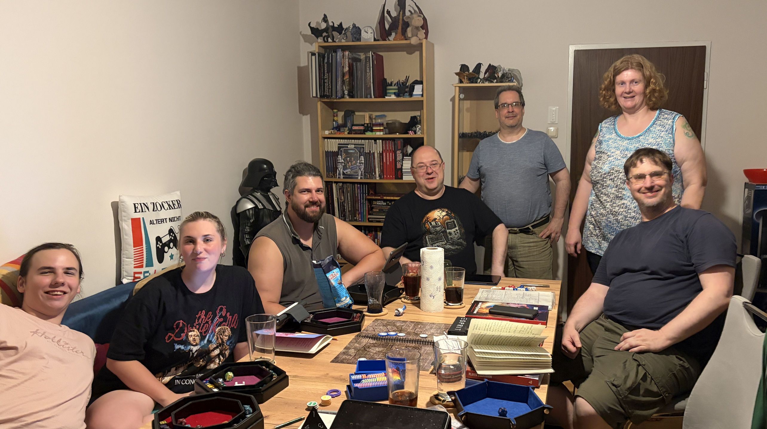 Andre, Juliane, Christian, Flanf, Helmut (GM), Astrid und Korni Andre, Juliane, Christian, Flanf, Helmut (GM), Astrid und Korni